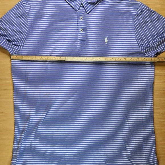 PGA Tour FedEx Cup Classic Polo Golf Ralph Lauren Mens Striped Shirt Size L - Picture 4 of 9